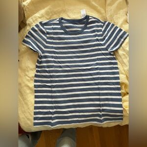 GAP Blue and White Striped T-Shirt